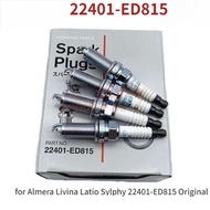 NISSAN NGK LZKAR6AP-11 Iridium Spark Plugs for Almera Livina Latio Sylphy 22401-ED815
