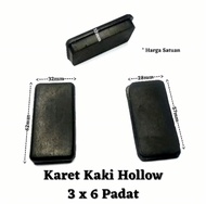 karet tutup kaki meja kursi rak besi hollow 3x6 padat holo