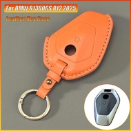 Leather Key Case Keychain Remote Cover Bag Shell Housing for BMW R1300GS 1300GS R12 2025 ADV Adventu