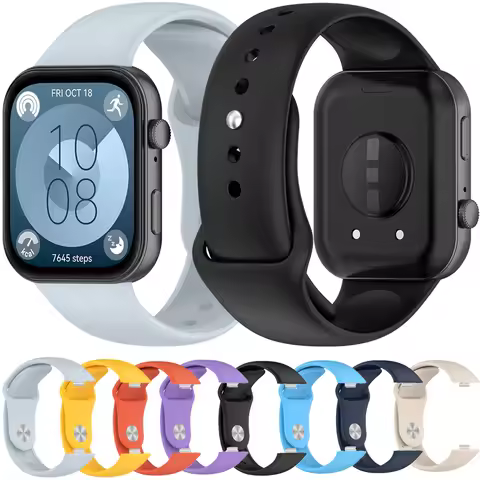 Original Silicone Strap for Huawei Watch Fit 3 Smart Watch Bracelet Replaceable Watchband for Huawei