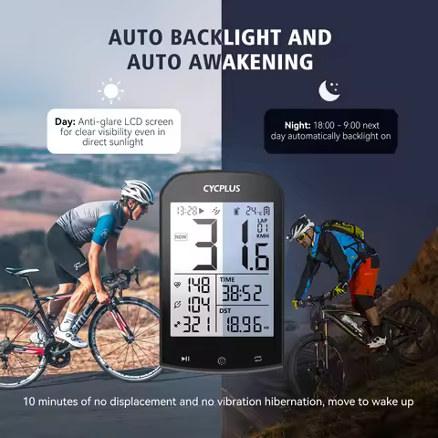 GPS Bike Computer Wireless CYCPLUS M1 Waterproof Speedometer Odometer ANT+ Bluetooth5.0 Cycling Bicy