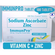 ♞,♘ImmunPro Sodium Ascorbate with Zinc Tablet 100s