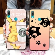 Huawei Y7A Y7 Y6 Pro 2019 2018 Casing Cartoon Stitch Pikachu Protect Phone Case