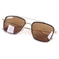 全新未使用商品 □ DITA DTS476-A-01 ARTOA 57X 雙樑眼鏡太陽眼鏡淨CLEARブラウン金色 54□18-145 示範鏡片 日本製造 男士