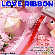 Yumory 1 Roll Printed Ribbon Use To Decorate Gift Boxes Valentine's Day Flower Bouquet DIY Work Widt