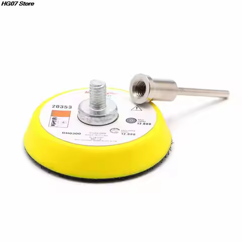 50mm 3mm Sanding Pad Sander Disc Polishing Pad Backer Plate Shank Fit Dremel 12000 RPM Electric Grin