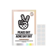 PEACE OUT Skincare Acne Day Dot Jumbo, 6-hour Fast Acting Sheer Hydrocolloid Pimple Patches with Sal
