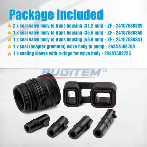 Automatic Transmission Valve Body Sealing Tube Sleeve Seal kit 6HP19 6HP21 For Audi BMW 24107536339 