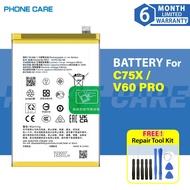 PhoneCare Battery For REALME C75X RMX5020 / REALME V60 PRO, ,BLPB57 | 5600mAh | Bateri