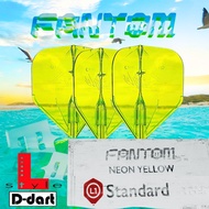 L-STYLE DART FLIGHTS - FANTOM L1 NEON YELLOW STANDARD EZ L STYLE DARTS FLIGHT (SAYAP ARROW)