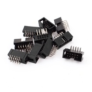 uxcell 10pcs 90 Degree 10 Pin 2.54mm Male JTAG Socket Connector Box Header