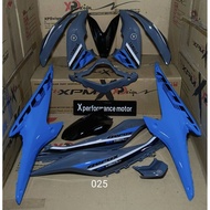 AEROX V1 THAILAND HLD COVERSET CUSTOM STICKER TANAM - MODERN GREY + BLUE