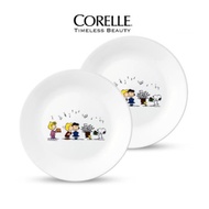 [CORELLE] SNOOPY Color Round Plate 2p Set (26cm) / Dinnerware / Tableware