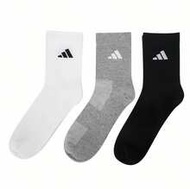 Three Pairs Of Cushioned Mid-Calf Socks With Ankle Support And Arch Compression. [XS] Recommended Sh