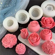 情人節玫瑰花巧克力硅膠模具慕斯蛋糕DIY蛋糕裝飾手工皂滴膠模具