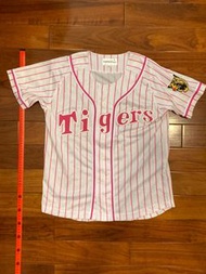 阪神虎 刺繡款 粉紅 應援球衣(罩衫 職棒 日職 日本 NPB 棒球 女生 兒童 女孩)