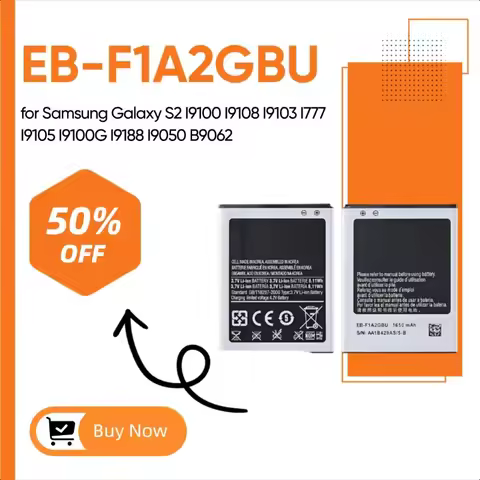 New EB-F1A2GBU 1650mAh Battery for Samsung Galaxy S2 I9100 I9108 I9103 I777 I9105 I9100G I9188 I9050