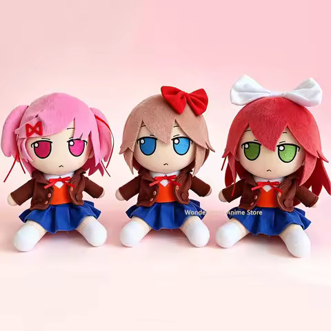 Fumo Monika Natsuki Sayori Yuri Anime Cosplay Game Cartoon Smoke Plush Bedroom Desktop Decoration Fa