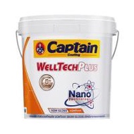 สีน้ำทาภายนอก ชนิดกึ่งเงา CAPTAIN WELLTECH PLUS BASE B 2.5 แกลลอน (1288370)