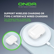 ONDA ENC ANC Wireless Earphone Bluetooth Earbud Make Call Play Game Wireless Charger Noise Cancellat