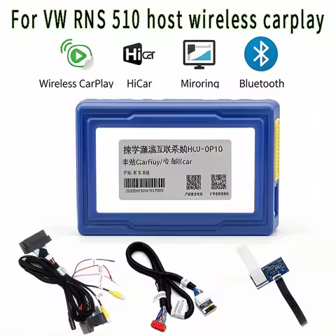 Wireless CarPlay Box HiCar Intelligent Interconnection Module For VW RNS510 Host Mirror Support Blue