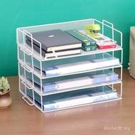 A a4 Paper Desk Folder Office Multi-Layer Desktop Iron Storage Storage Multi-Function File Rack Shel