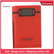ChicAcces Portable 4 Slot LCD Display DIY Power Bank Case Box 18650 Battery Charger Holder