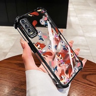 VRQR Cover for Vivo Y20 2021 Y20A Y20T Y20i Y20S G Y12A Y12S 2021 Y3S 2021 Fox Rabbit Clear Shockpro