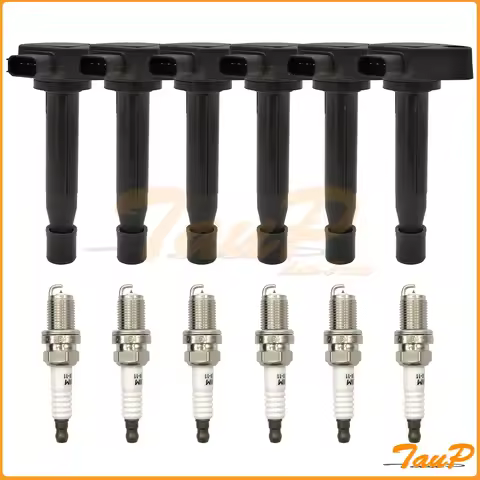 6 PCS Ignition Coil & Iridium Spark Plug Fits for Acura RL TL / Accord 3.0L 3.2L 3.5L V6 Replace OEM