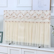 BW66# Yunji Computer Cover, No Hanging TV Cover, Lace32Inch55Inch TV Dust Cover TV Cabinet Cover Cloth MHP4