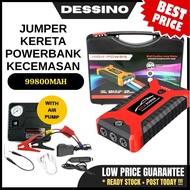 DESSINO Jumper Kereta Powerbank Car Jumper Starter Powerbank Car Jumper Termasuk air pump 99800mAh