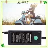 SIMPLESHOP Lithium Battery Charger, DC29.4V 3A Plastic E-bike Battery Charger, Durable 24V 20A Elect