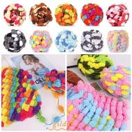 GILDAI Chunky Yarn, DIY Polyester Pom Pom Chunky Yarn, Baskets Knitting Crocheting Sofa Cushion