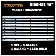 48K220PW HISENSE 48" LED TV BACKLIGHT(LAMPU TV) HISENSE 48 INCH LED TV 48K220