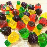 Amos 4D Gummies Juicy Gummy Fruit Vivid Strawberry Pineapple Apple Grape Soft 100gm(REPACK)(REASALAB