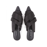 Mader Open Toe Mules Blacksatin