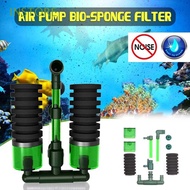 INSTORE Biochemical Sponge Filters Practical Filtration Foam Filter Air Pump QS-100A QS-200A for Fresh/Salt Water Fish Tank Equipment Sponges Double Head Aquarium