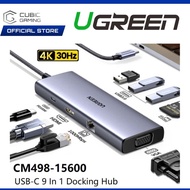 UGREEN CM498 USB-C 9 IN 1 DOCKING MULTIFUNCTIONAL DOCKING ADAPTER HUB UG-CM498-15600/UG-CM498-15375/