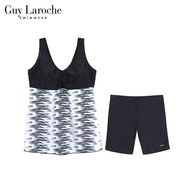 Guy Laroche Swimwear GPL3001 ชุดว่ายน้ำ กีลาโรช ทูพีซ (Two piece) เสื้อสายเดี่ยว กางเกงขาสั้น ชุดว่ายน้ำหญิง Plus Size