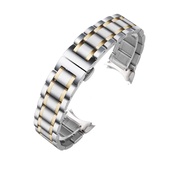 YANLITIAN Curved End Stainless Steel Watchband Compatible With Tissot 1853 Couturier T035 18mm 22mm 