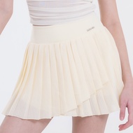 Lunar Gymwear-Terry Skrit - กระโปรงเอวสม็อค ดีเทลปาดข้างหน้า มีกางเกงซับด้านใน ใส่แล้วได้ลุคลัคชูสุด