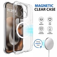 Magnetic Case for Moto G57 G67 Power G77 G96 S50 5G Soft Airbag TPU Cover