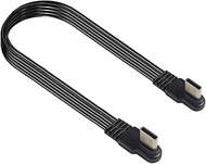 STUPDOLERI 90 Degree USB C to USB C Cable,Right Angle USB C 2.0 Flat Data Cable Type C Male to Male 