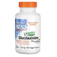 Doctor's Best, Vegan Glucosamine with GreenGrown Glucosamine, 750 mg, 180 Vcaps, Vegan / Vegetarian