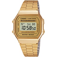 [100% ORIGINAL] CASIO A168WG-9VT STAINLESS STEEL GOLD 1 YEAR WARRANTY