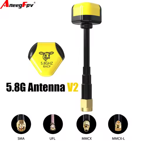 SpeedyBee 5.8 GHz RHCP SMA UFL/MMCX-90 °/MMCX-Straight Antenna V2 for RC FPV Racing Drone