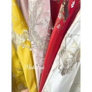 Soft 4-color apricot branch tafta