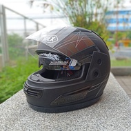 หมวกกันน็อค INDEX 811 i-shield (แว่น2ชั้น) สีดำ-ด้านสีดำเงา