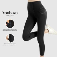 YouHave ( You田ve ) Legging Pants Corset Hook 10 High Waist Gym Running Sport Women's Gymnastics Pant
