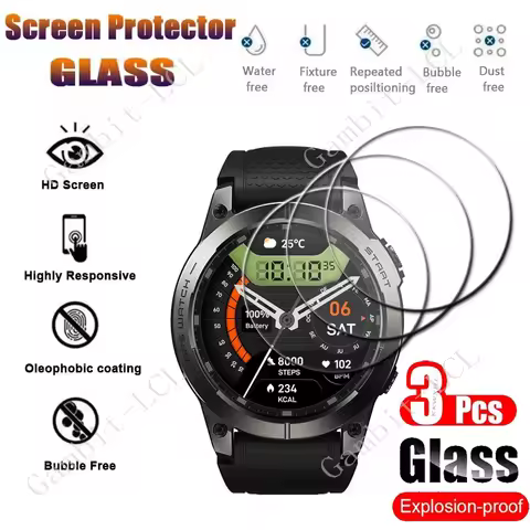 3PCS 9H Tempered Glass Screen Protector For Zeblaze Stratos 3 Pro GPS Smart Watch 1.43 Stratos3Pro S